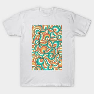 Retro Swirl Pattern T-Shirt